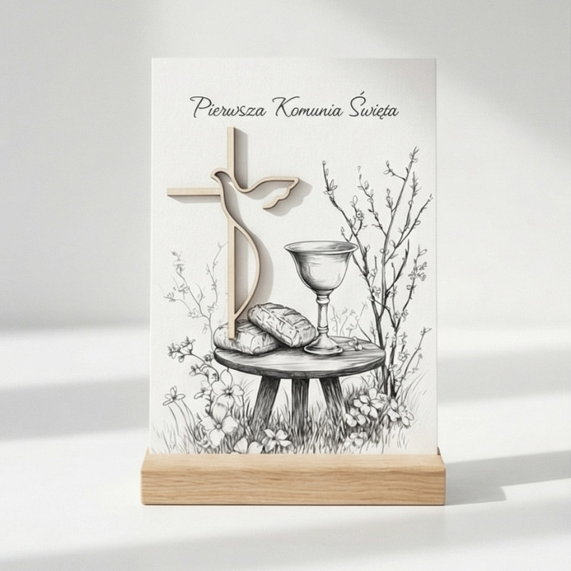 KARTKA NA PIERWSZĄ KOMUNIĘ