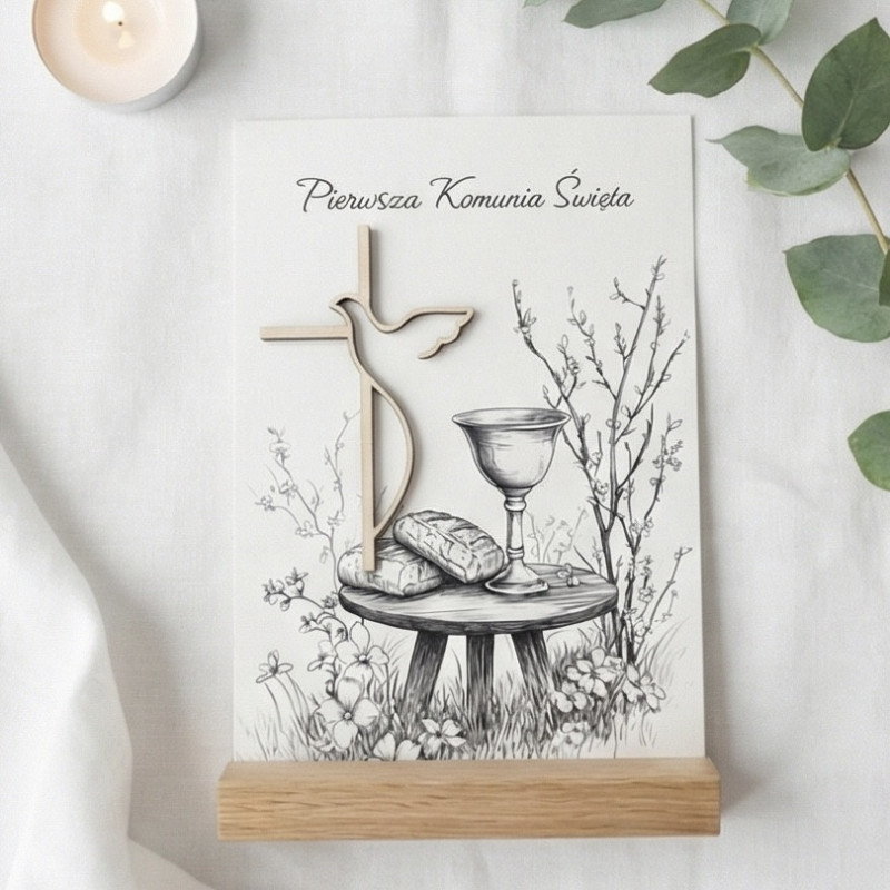 KARTKA NA PIERWSZĄ KOMUNIĘ